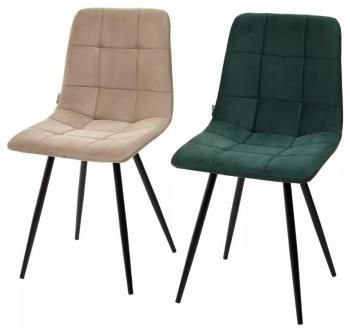 Стул M-CITY UNO 25 Велюр, черный каркас