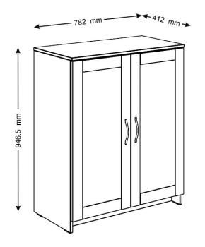 Тумба Гуд Лакк Сириус 78х95 (2 двери)