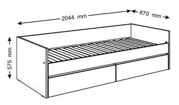 Кровать раздвижная Гуд Лакк Кастор 80х200
