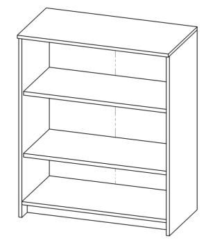 Тумба Гуд Лакк Сириус 78х95 (2 двери со стеклом)