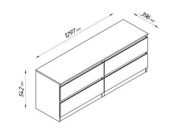 Тумба Гуд Лакк Кастор (4 ящика)
