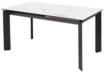 MATTE STATUARIO белый мрамор матовый, керамика/ черный каркас