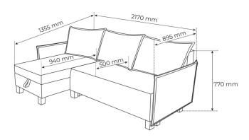 Диван-кровать угловой Гуд Лакк Туули