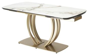 KL-188 Контрастный мрамор матовый, итальянская керамика/ каркас цвета шампань