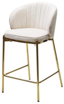 TRF-11 светло-бежевый, ткань / золотой каркас