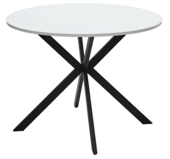 Белый, стекло/ черный каркас