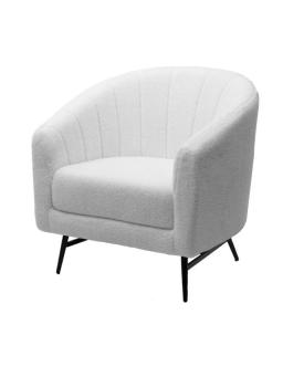 NINI-01 Белый, teddy / черный каркас