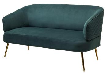 BLUVEL-78 Зеленый, велюр / золотой каркас