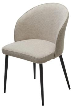 White CHACHA-140, ткань/ черный каркас