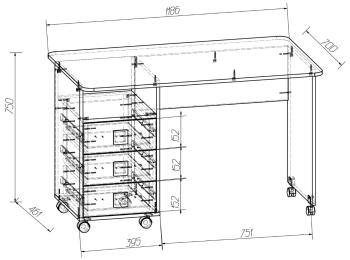Стол письменный Ridgimmi 12