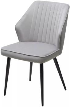 СВЕТЛО-СЕРЫЙ BM-4, велюр / черный каркас