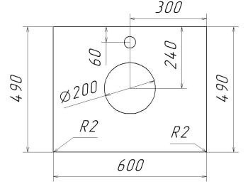 Столешница Taliente MB-ST 60см
