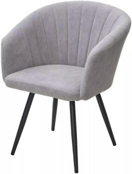 B22 Серый, велюр / черный каркас