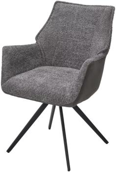 XD841-16 Серый, букле/ GINO-457 Серый, ткань/ Черный