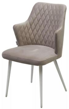 ЛАТТЕ #25, велюр / белый каркас