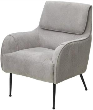 Cato-16 серый, ткань / черный каркас