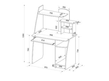 Стол компьютерный Атлант Интел-17
