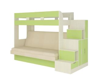 Бодега светлая / зеленая / Велюр Кремовый