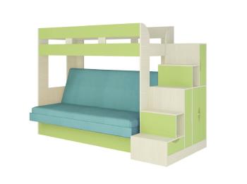 Бодега светлая / зеленая / Велюр Морская волна