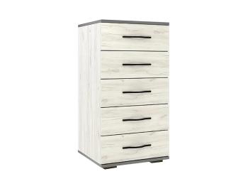 Дуб Крафт Белый / Серый Шифер