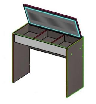 Туалетный столик Атлант Бруно