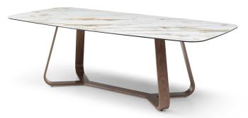 белая керамика/натуральный шпон ореха