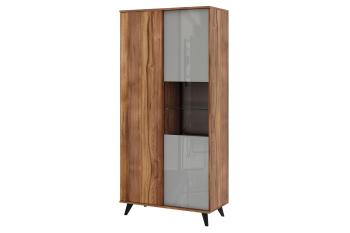 Дуб Барокко/Серый глянец