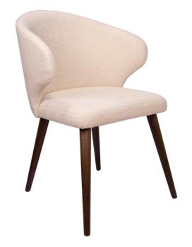 букле кремовый, опора коричневый бук