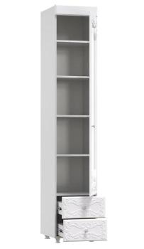 Шкаф 1 дв (560) с Малой зеркальной дверью и ящиками Катрин-К ИТ-37 Италия