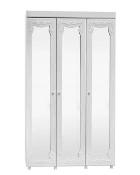 Шкаф 3 дв (560) с 3 Большими зеркальными дверьми Катрин-К ИТ-55 Италия