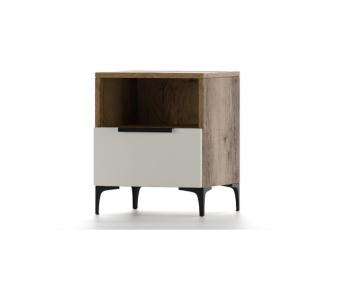 Дуб Делано Темный / Супермат Джелато (белый)