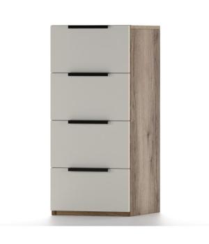 Дуб Делано Темный / Супермат Джелато (белый)