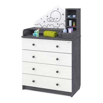 Древесина графит/белый премиум