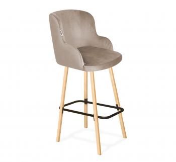 латте/прозрачный лак/черный муар