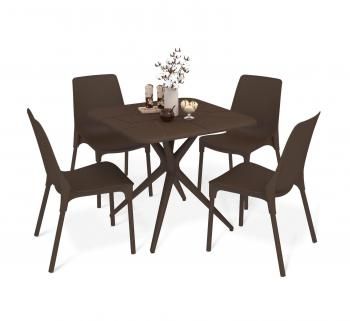 коричневый/коричневый муар