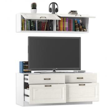 Гостиная Mobi Ливерпуль набор мебели 5 Тумба + Шкаф навесной