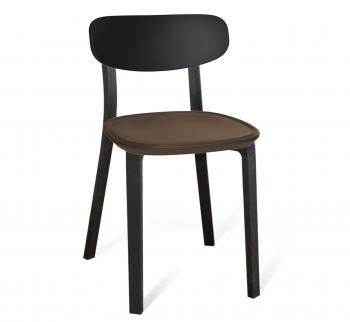 черный/коричневый/черный муар