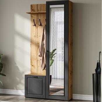 Шкаф Империал Лацио Сканди 1д ПР с зеркалом