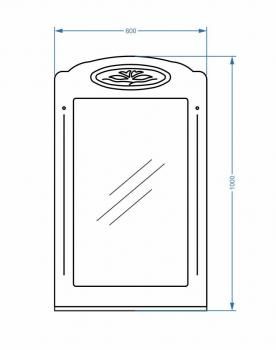 Зеркало Stella Polar Кармела 60