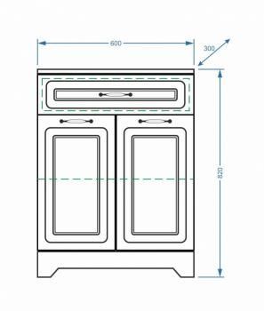 Комод Stella Polar Кармела 60 1 ящ.