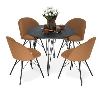 каменный уголь/горчичный/черный муар