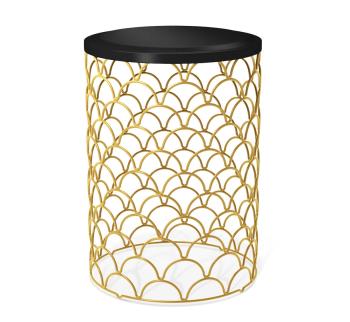 золото/черный муар