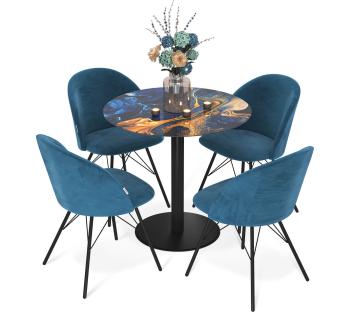 синий сапф./черн. муар/тих. океан/черн. Муар