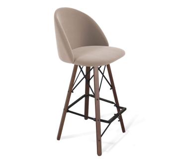 латте/темный орех/черный муар