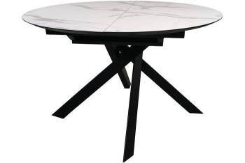 Ножки LN дерево черный Подстолье/Столешница PAMS пластик бело-серый мрамор Др. части