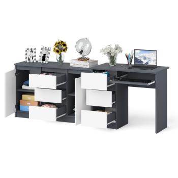Стол компьютерный СВК Мори МС-6 левый + Комод МК1200.3