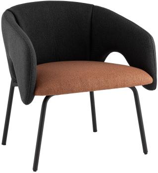 Рогожка тёмно-синий/терракот