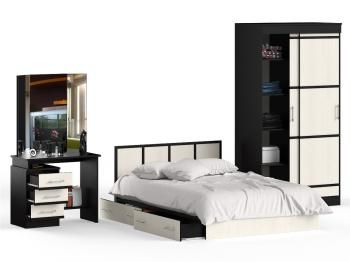 Спальня СВК Сакура № 4 Стол косметический + Кровать 1400 + Шкаф-купе 1140