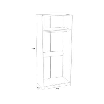 Шкаф для одежды Сильва Фолк НМ 014.03