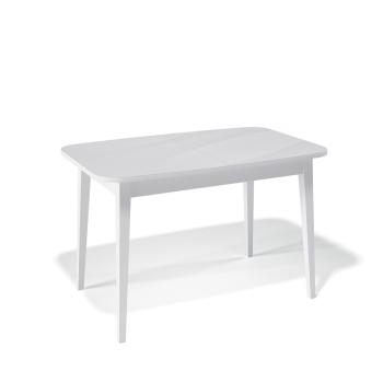 Белый/стекло белое сатин